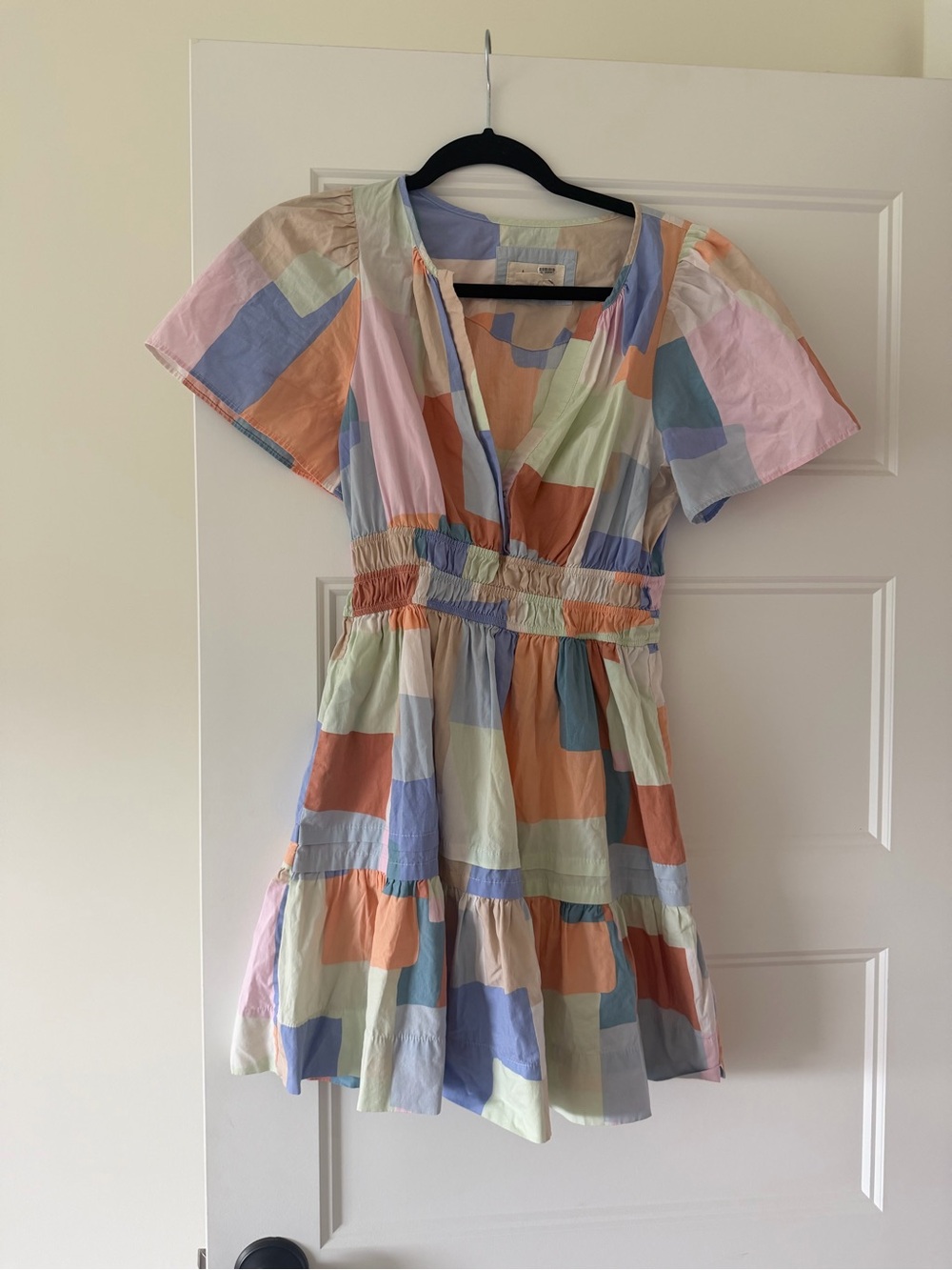 Anthropologie Pastel Mini Dress in Peach, pink, Lavender & Mint size SP